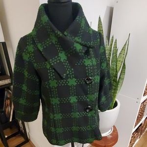 Plaid short coat/jacket